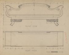 Sofa, 1935/1942. Creator: Anna Aloisi