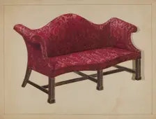 Sofa, 1935/1942. Creator: Frank Wenger