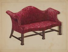 Sofa, 1935/1942. Creator: Frank Wenger