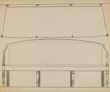 Sofa, 1935/1942. Creator: John Dieterich
