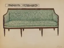 Sofa, 1935/1942. Creator: Nicholas Gorid