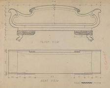 Sofa, 1935/1942. Creator: Anna Aloisi