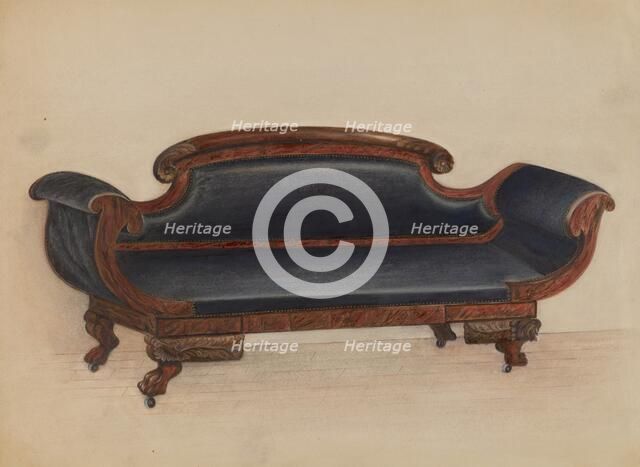 Sofa, 1936. Creator: Anna Aloisi.