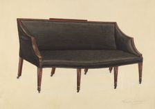 Sofa, 1936. Creator: Frank Wenger