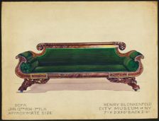Sofa, 1936. Creator: Henry Blonkenfeld