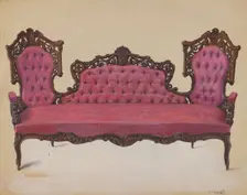 Sofa, 1936. Creator: Henry Granet