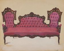 Sofa, 1936. Creator: Henry Granet