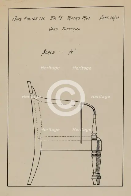 Sofa, 1936. Creator: John Dieterich.