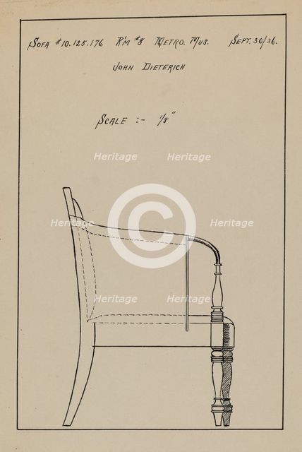 Sofa, 1936. Creator: John Dieterich.