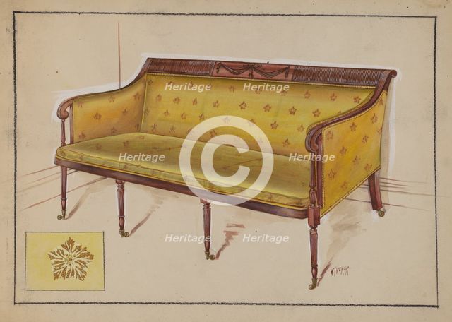 Sofa, 1936. Creator: Michael Trekur.