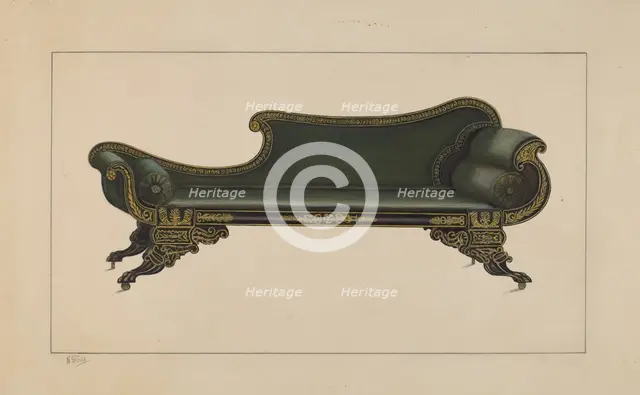 Sofa, 1936. Creator: Nicholas Gorid.