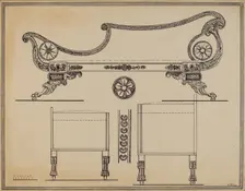 Sofa, 1936. Creator: Nicholas Gorid