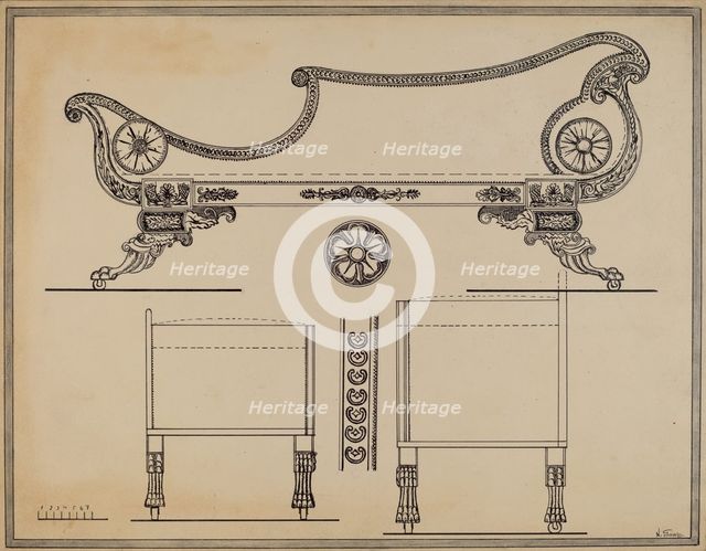 Sofa, 1936. Creator: Nicholas Gorid.