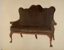 Sofa, 1940. Creator: Rolland Livingstone
