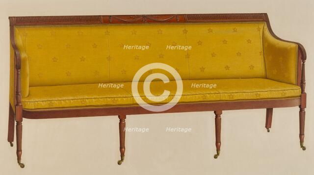 Sofa, 1942. Creator: Ferdinand Cartier.