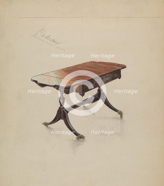 Sofa Table, c. 1936. Creator: M. Rosenshield-von-Paulin.