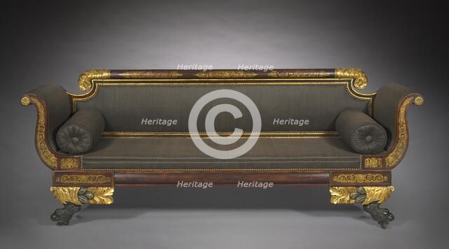 Sofa, c. 1820. Creator: Unknown.