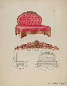 Sofa, c. 1936. Creator: Wellington Blewett