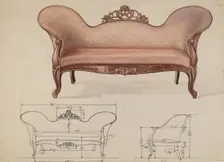 Sofa, c. 1936. Creator: Wellington Blewett
