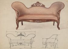 Sofa, c. 1936. Creator: Wellington Blewett