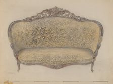 Sofa, c. 1936. Creator: Edith Magnette