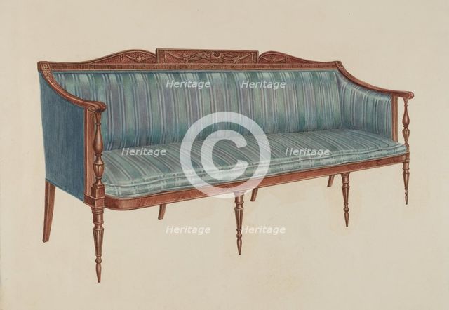 Sofa, c. 1936. Creator: Florence Choate.