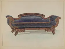 Sofa, c. 1936. Creator: Herman Bader