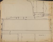 Sofa, c. 1936. Creator: Isidore Sovensky