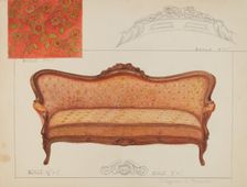 Sofa, c. 1936. Creator: Magnus S. Fossum