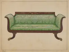 Sofa, c. 1936. Creator: Nicholas Gorid