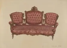 Sofa, c. 1936. Creator: Paul Ward