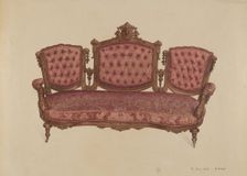 Sofa, c. 1936. Creator: Paul Ward
