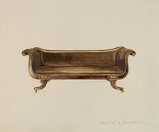 Sofa, c. 1936. Creators: Albert Gold, Donald Donovan