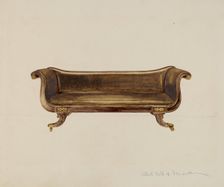 Sofa, c. 1936. Creators: Albert Gold, Donald Donovan