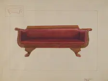 Sofa, c. 1937. Creator: Edward L Loper