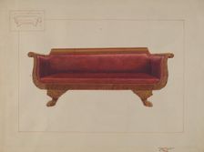 Sofa, c. 1937. Creator: Edward L Loper