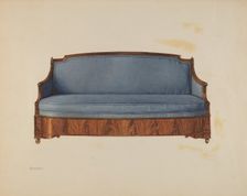 Sofa, c. 1937. Creator: Ernest Busenbark