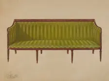 Sofa, c. 1937. Creator: Ferdinand Cartier