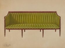 Sofa, c. 1937. Creator: Ferdinand Cartier