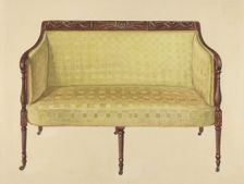 Sofa, c. 1940. Creator: Bernard Gussow
