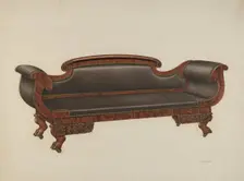 Sofa, c. 1940. Creator: Harry Eisman