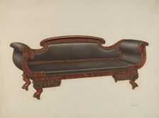 Sofa, c. 1940. Creator: Harry Eisman