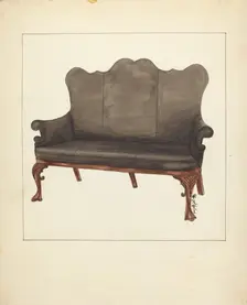 Sofa, c. 1953. Creator: Florence Neal