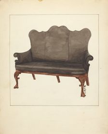 Sofa, c. 1953. Creator: Florence Neal