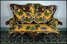 Sofa designed for Ibarz House, designed by Aleix Clapés