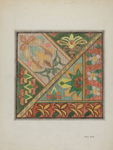 Sofa - Pillow Top, c. 1937. Creator: Bufano, Virginia