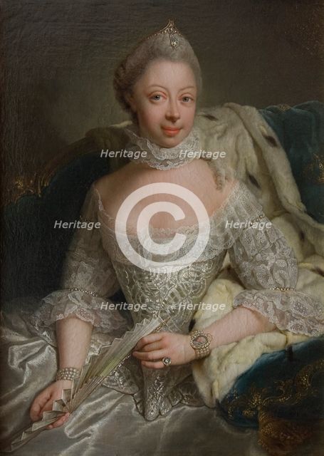 Sofia Charlotta, 1744-1818, Princess of Mecklenburg-Strelitz, Queen of England, 1762. Creator: Georg David Matthieu.