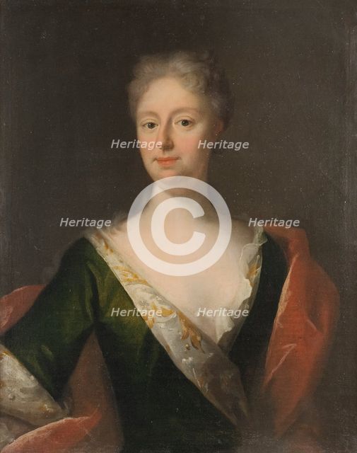 Sofia Gyllenstierna af Ulaborg (1682-1722), Baroness, married to baron Adolf Herman Wrangel..., 1721 Creator: Georg Desmarees.