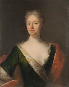 Sofia Gyllenstierna af Ulaborg (1682-1722), Baroness, married to baron Adolf Herman Wrangel..., 1721 Creator: Georg Desmarees