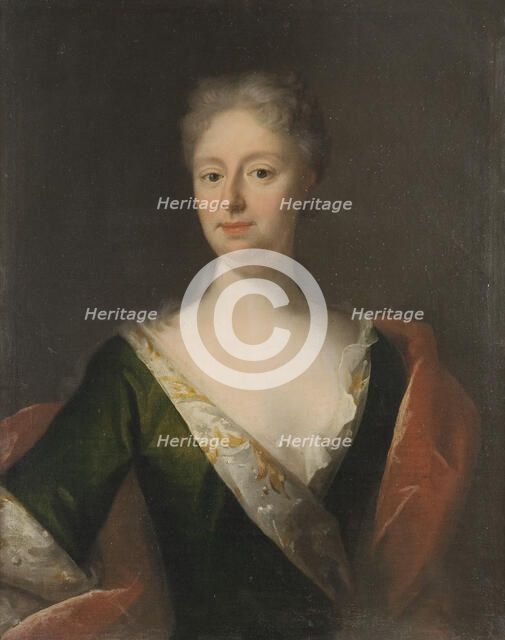 Sofia Gyllenstierna af Ulaborg (1682-1722), Baroness, married to baron Adolf Herman Wrangel..., 1721 Creator: Georg Desmarees.